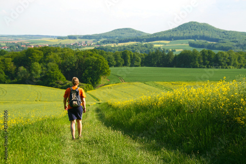 Photo: Blick auf die Gleichen bei Göttingen Blick auf die Gleichen bei Göttingen