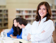 Woman at the library