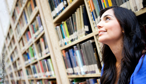 Photo: Thoughtful female student Thoughtful female student