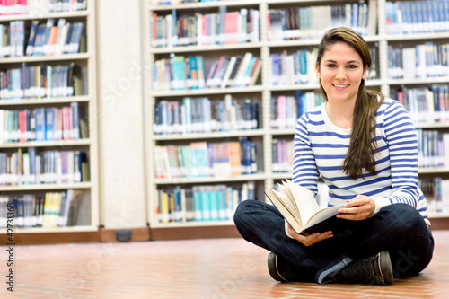 Photo: Woman enjoying reading Woman enjoying reading