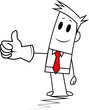 Square guy-Thumbs up