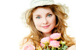 Girl with flowers