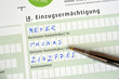 Einzugsermächtigung, Girokonto, bargeldloser Zahlungsverkehr