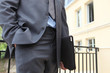 Businessman carrying his portfolio