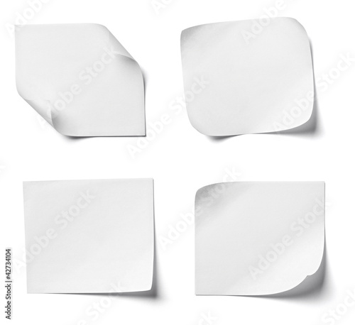 Foto: white note paper office business white note paper office business