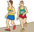 men running long distance