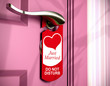 just married, door hanger, honeymoon