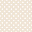 Polka dots on neutral background retro seamless vector pattern