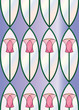 Stained Glass Tulips Seamless Tile