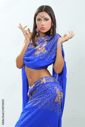 Indian Blue Dress