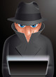 Informatic spy (EPS 10,includes transparency)