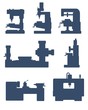 Machine tool icon set