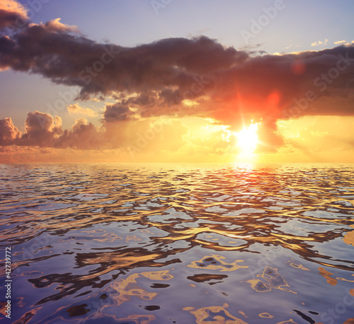 Illustration: Marine sunset Marine sunset
