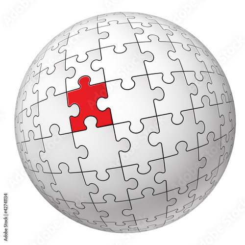 Vector: Puzzle sphere Puzzle sphere