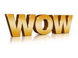 3D Golden WOW