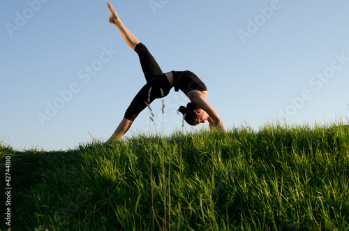 Photo: Yoga woman. Yoga woman.