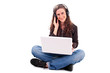 Photo: woman listening to music woman listening to music