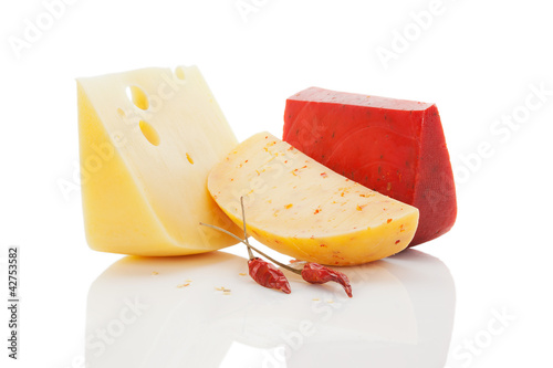 Photo: Colorul bright cheese background. Colorul bright cheese background.