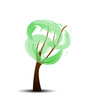 Vector: abstract tree abstract tree