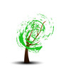 Vector: abstract tree, vector abstract tree, vector