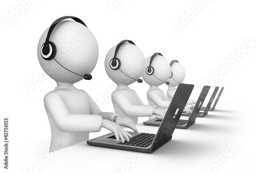 Illustration: call center call center