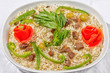 Rice with meat and vegetables
