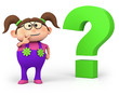 girl with question mark