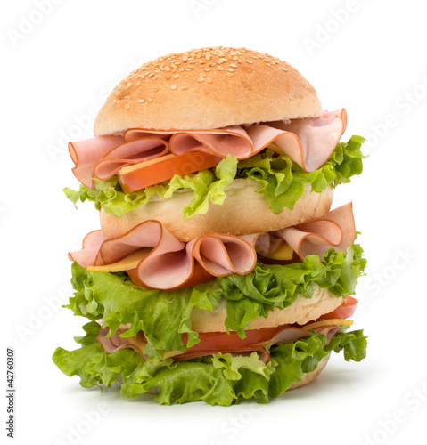 Photo: Junk food hamburger Junk food hamburger