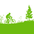 Mountainbike Vektor Silhouette