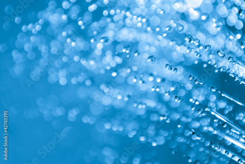 Photo: Falling water drops background Falling water drops background