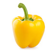 Photo: sweet yellow pepper isolated on white background sweet yellow pepper isolated on white background
