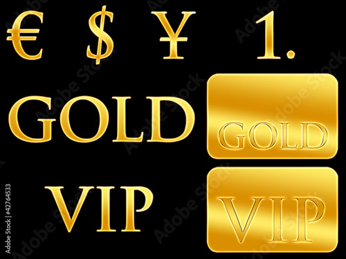 Illustration: VIP - Gold Membership VIP - Gold Membership