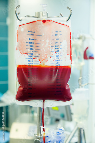 Photo: human blood transfusion human blood transfusion