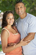 Happy African American Man & Woman Couple