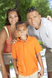 African American Family Parents WIth Boy Son