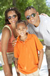 African American Parents WIth Boy Son