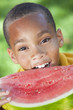 Photo: Happy African American Boy Child Eating Water Melon Happy African American Boy Child Eating Water Melon