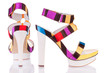 Sandals on a high platform