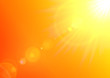 Warm Sun And Lens Flare