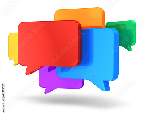 Ilustração : Social networking and chat concept Social networking and chat concept