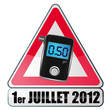 0,50 g/l hethylotest en france - juillet 2012