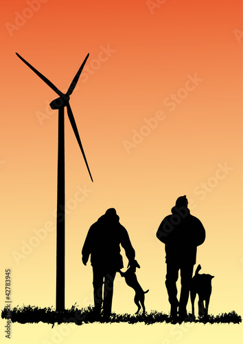 Vektor: Spaziergang Spaziergang