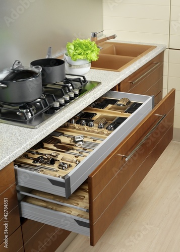 Photo: Furniture in a modern kitchen Furniture in a modern kitchen