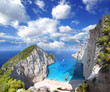 Navagio Beach with shipwreck in Zakynthos, Greece