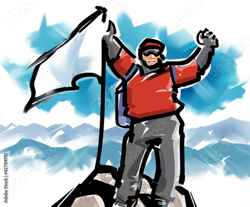 Illustration: Climbing - conquest Climbing - conquest