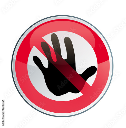 Illustration: panneau interdiction - sens interdit panneau interdiction - sens interdit