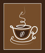 Vector: Stylish cup of coffe Stylish cup of coffe