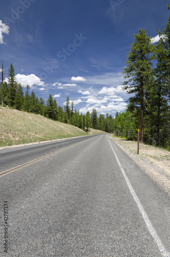 Foto: strada nel Bryce Canyon strada nel Bryce Canyon