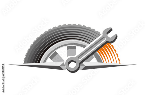 Illustration: logo of auto repair shop logo of auto repair shop