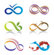 Ensemble d'Icones Symbole Infini